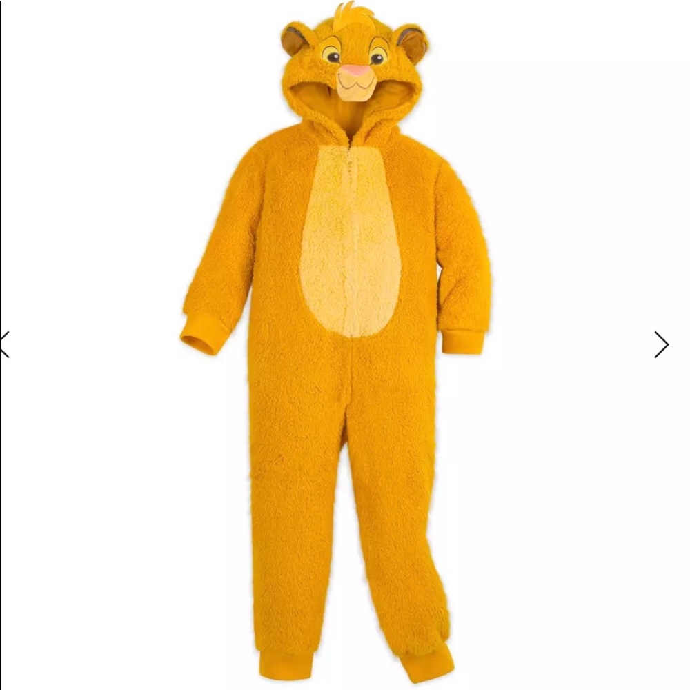 Disney Super Soft Simba Pajama One Piece  Sz 3